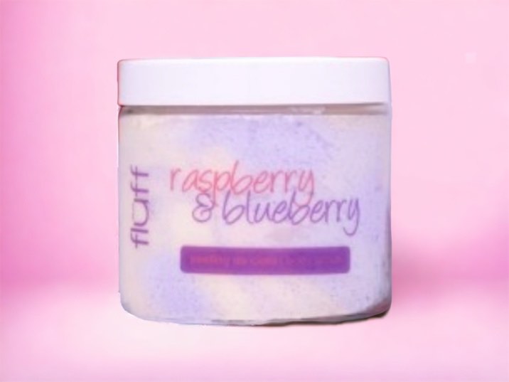 Fluff Body peeling with the scent of raspberries and berries, 160ml