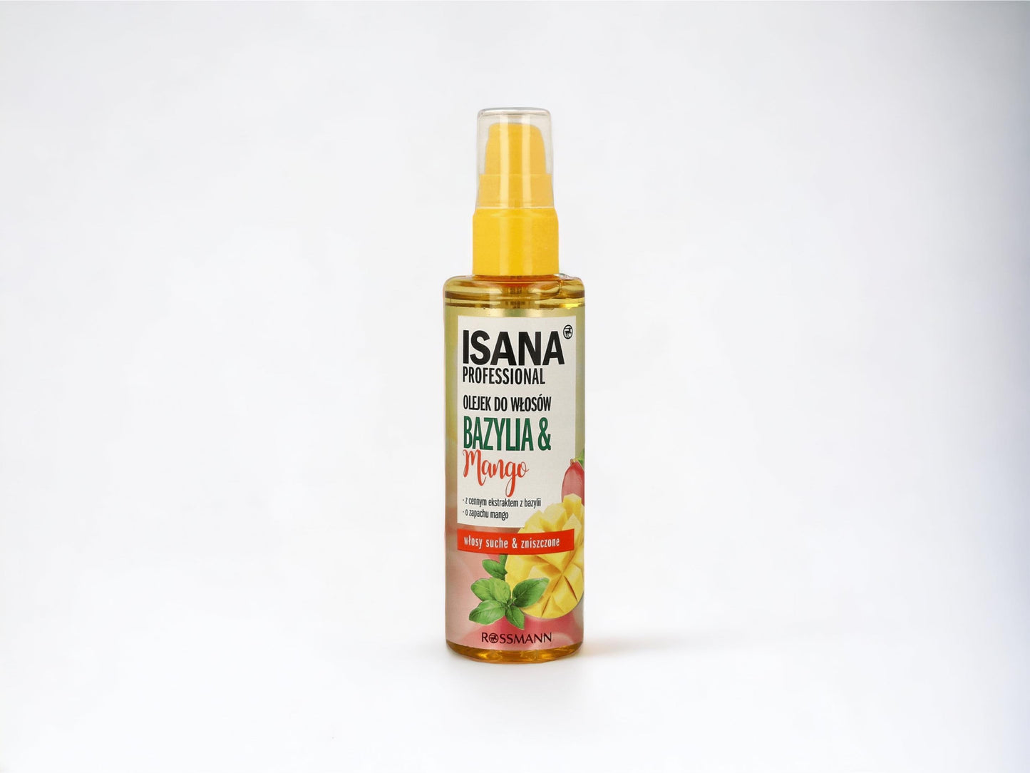 Isana Oil for dry and damaged hair BASIL & MANGO, 100ml