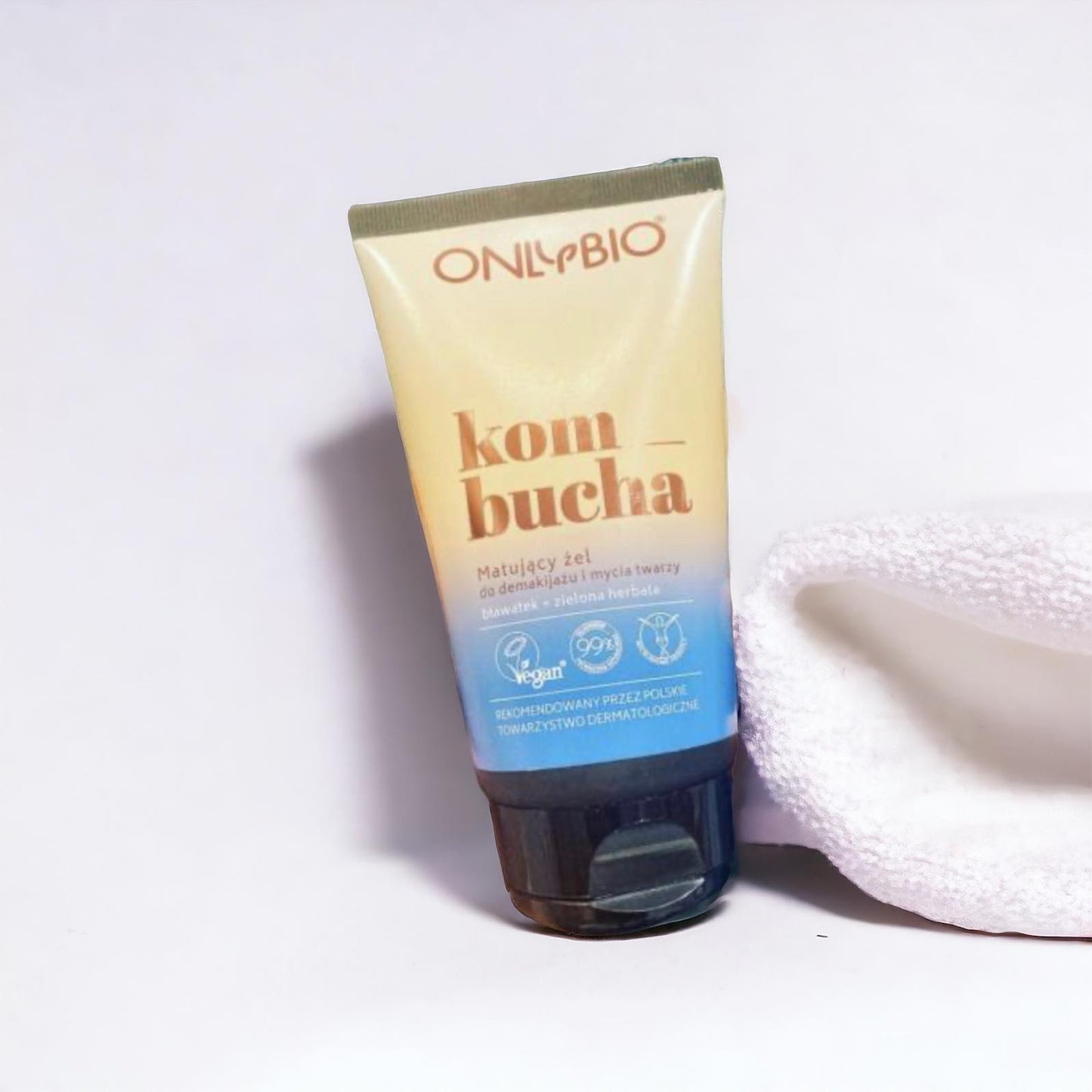 ONLYBIO Kombucha Mattifying gel for removing make-up and washing the face, 150 ml