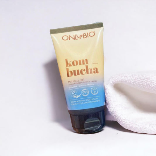 ONLYBIO Kombucha Mattifying gel for removing make-up and washing the face, 150 ml