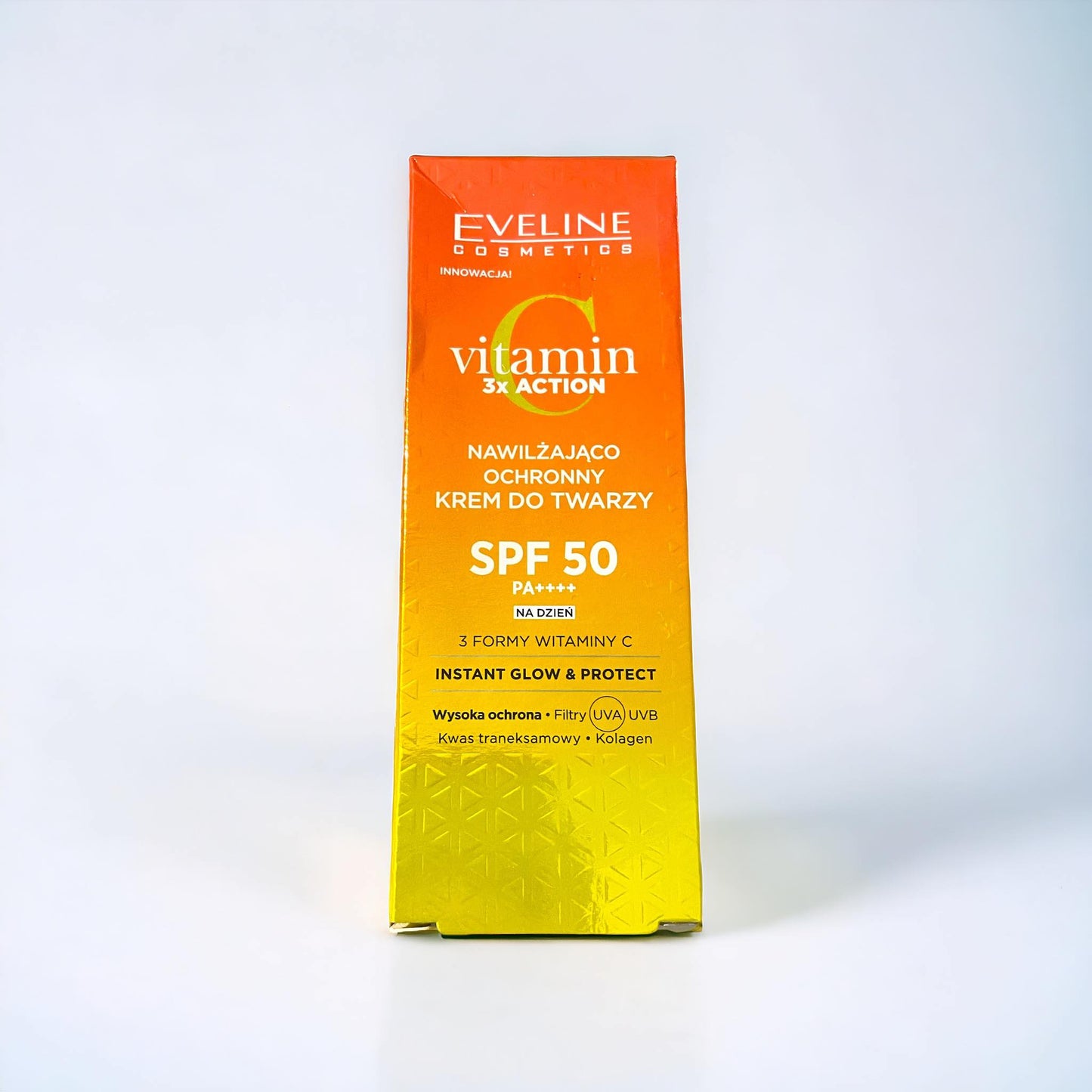 Eveline face cream with SPF50, 3 forms of vitamin C, 30ml