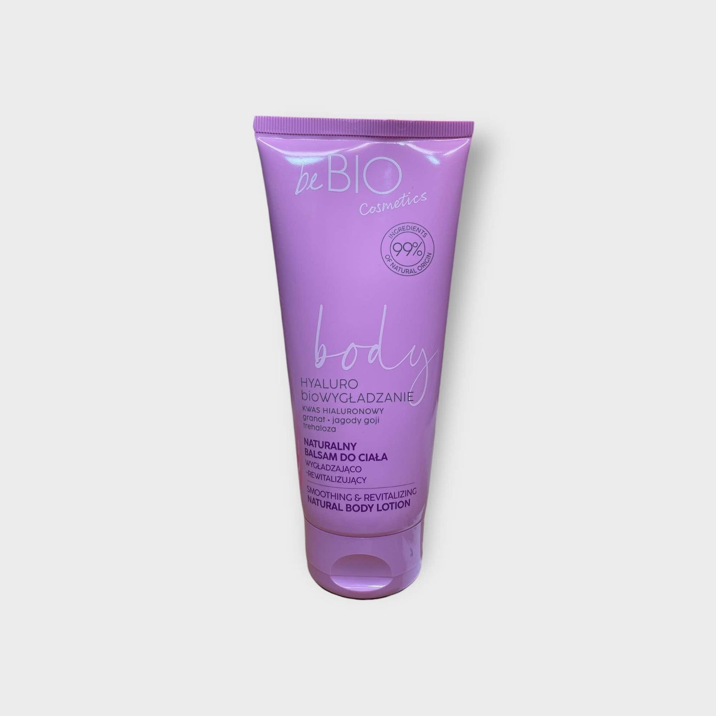 beBio Cosmetics Balsam do ciała wygładzająco-rewitalizujący z kwasem hialuronowym granat, 200ml