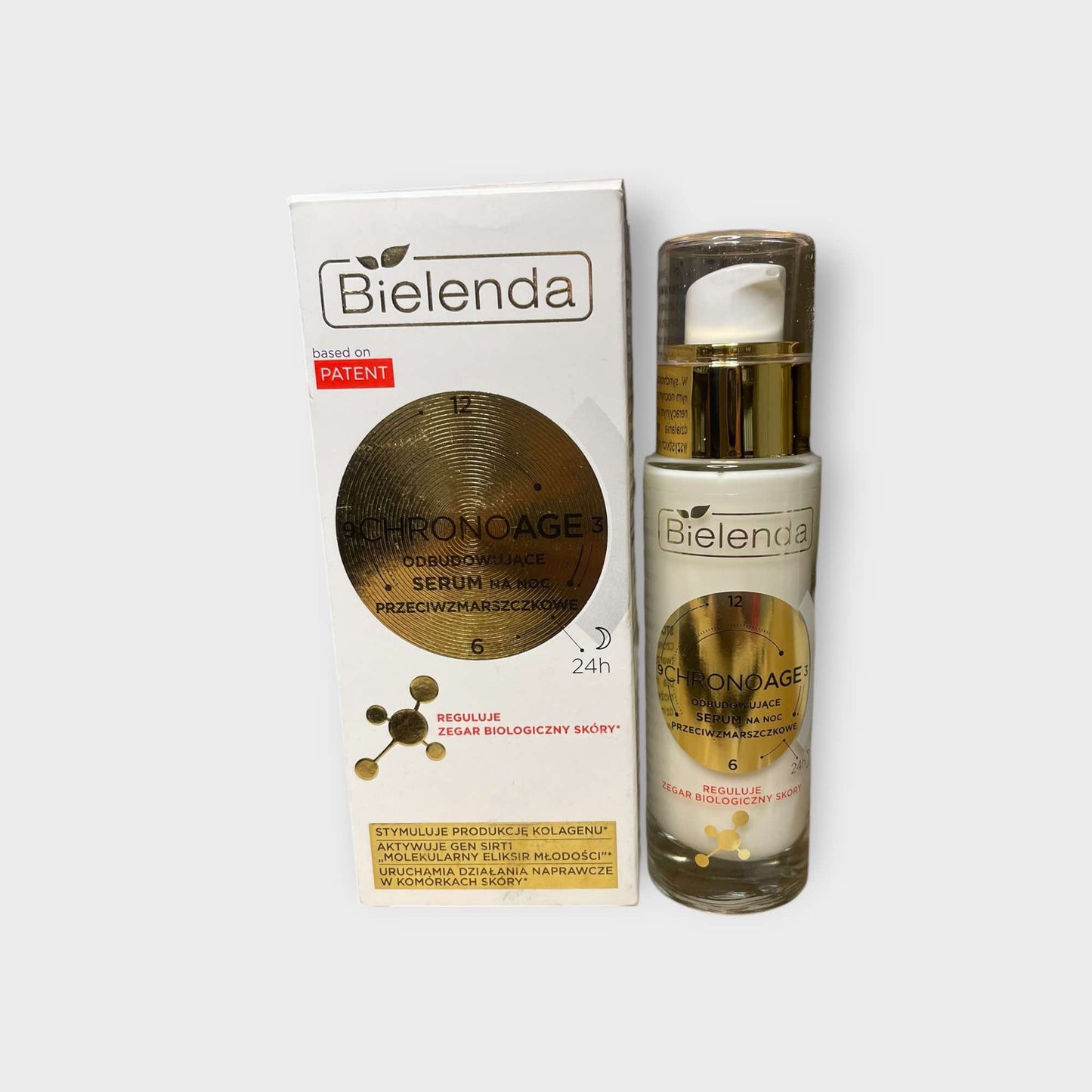 Bielenda Przeciwzmarszczkowe serum odbudowujące na noc, Chrono Age, 30ml
