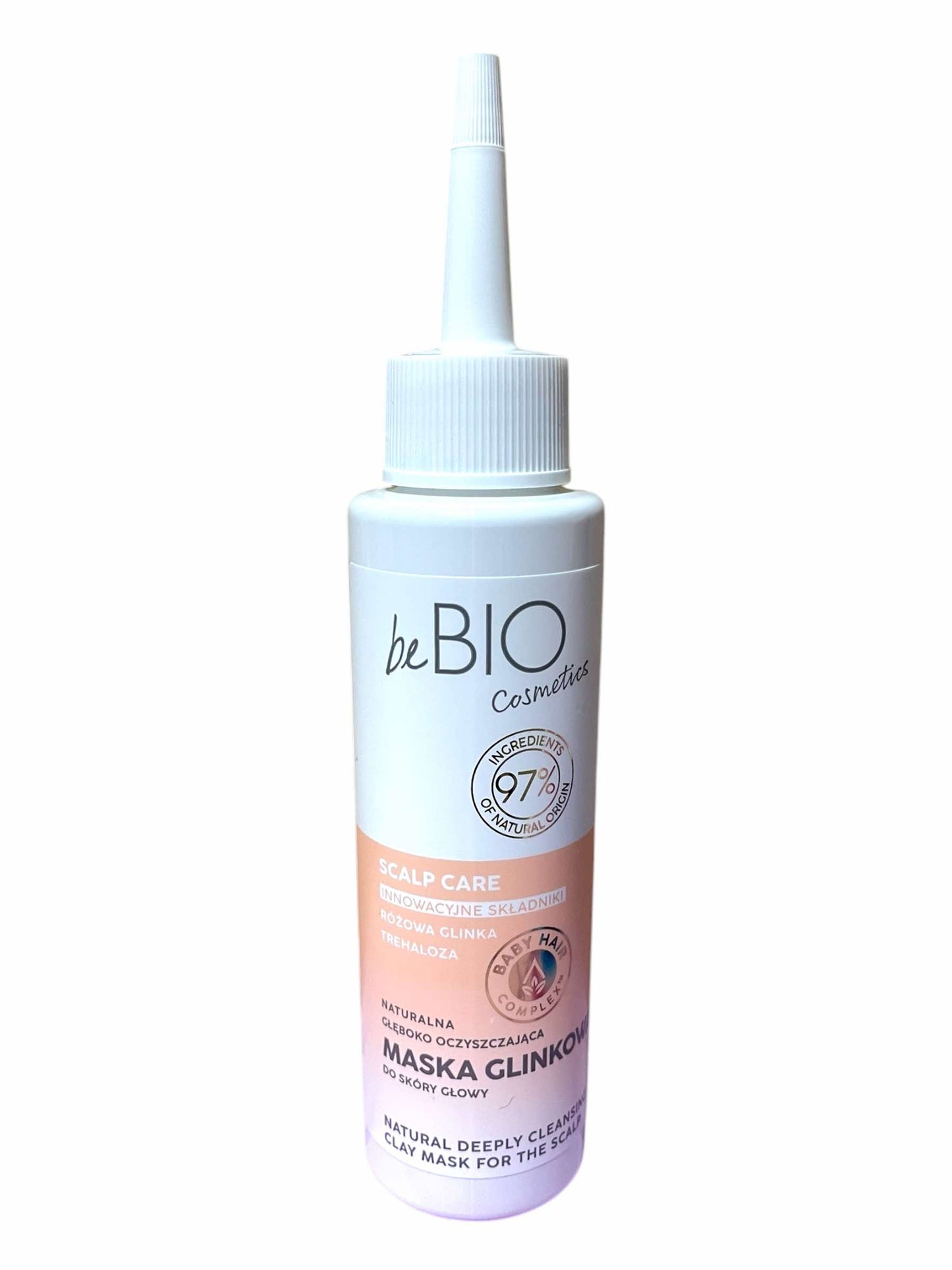 BEBIO Scalp Care Maska do skóry głowy, glinkowa, głęboko oczyszczająca, 100 ml