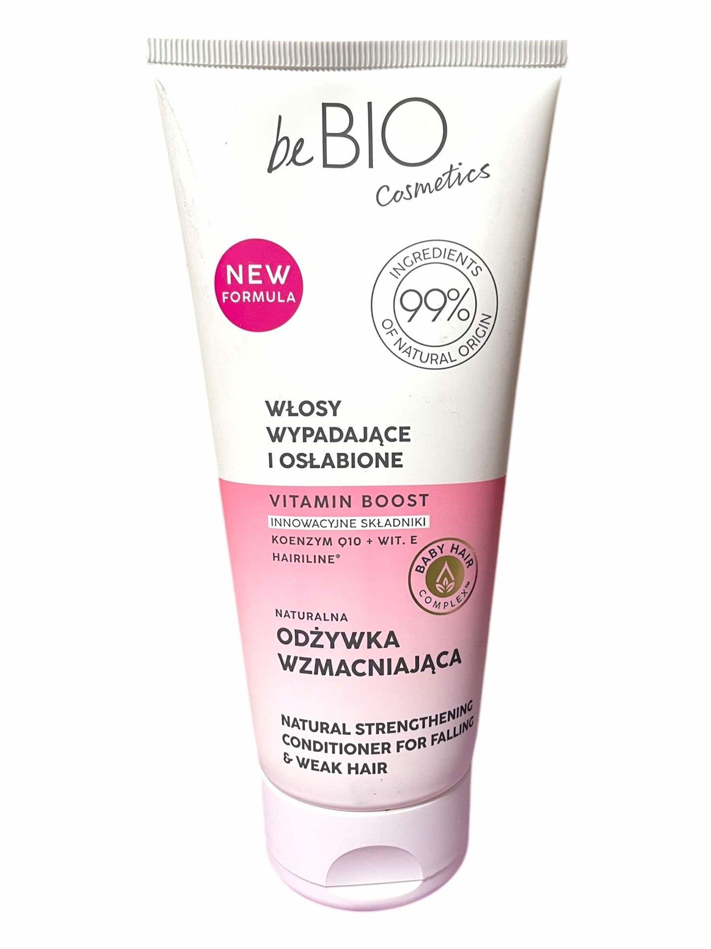BEBIO Odżywka do włosów wypadających i osłabionych, wzmacniająca, 200 ml