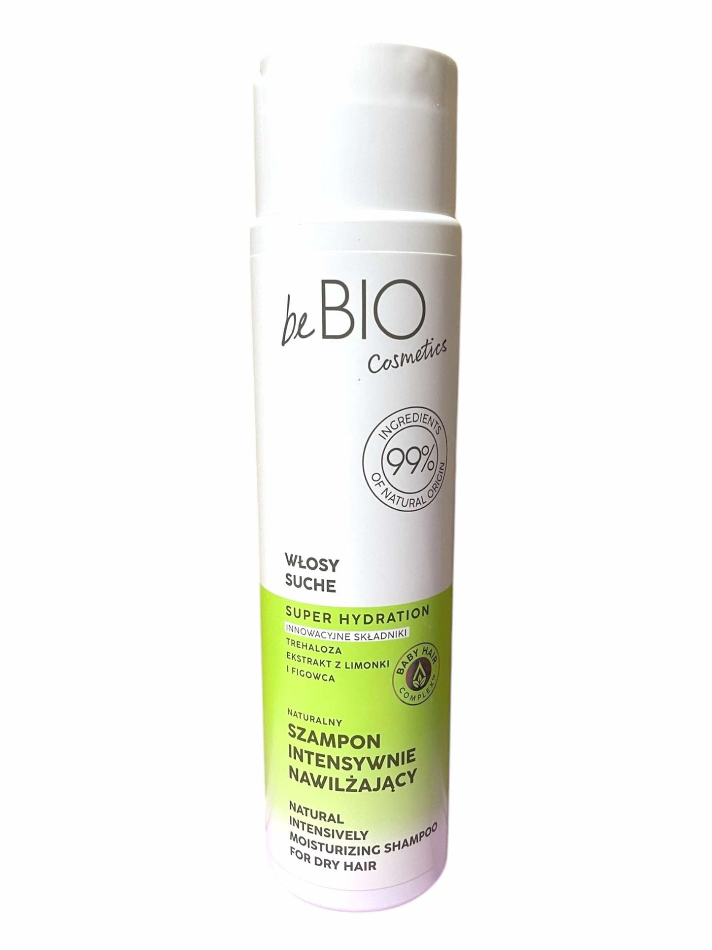 BEBIO COSMETICS Szampon do włosów suchych, intensywnie nawilżający, 300 ml