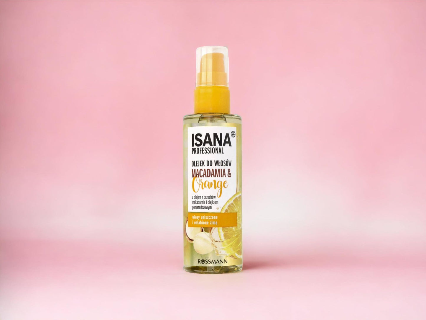 Isana MACADAMIA&amp;ORANGE hair oil, 100ml