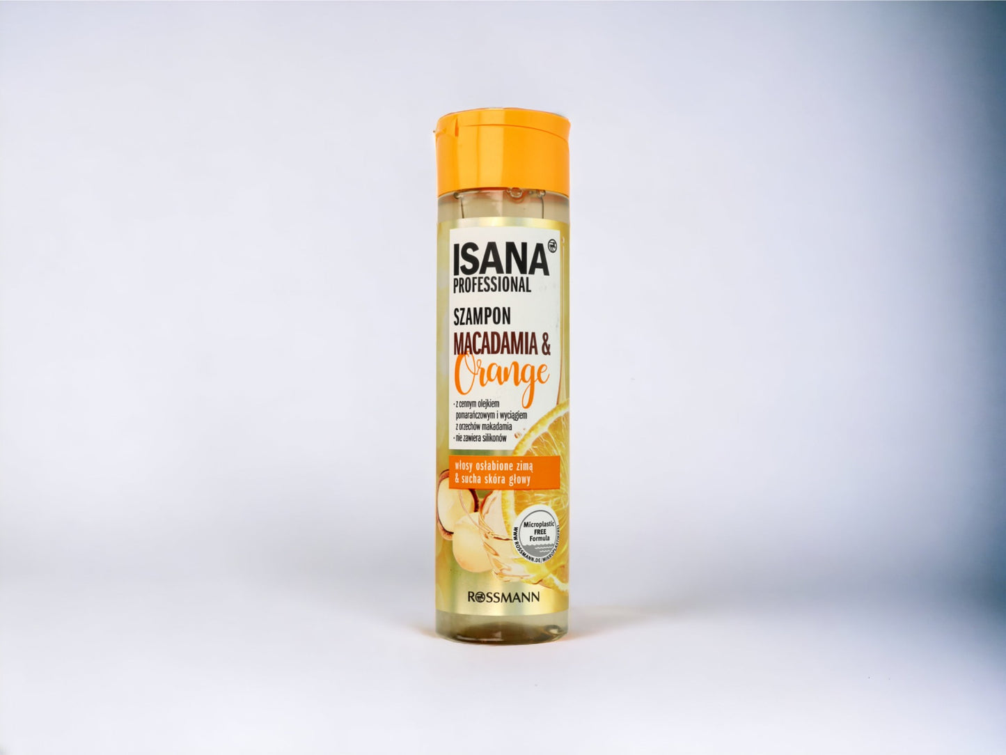 Isana Macadamia &amp; Orange hair shampoo, 250ml