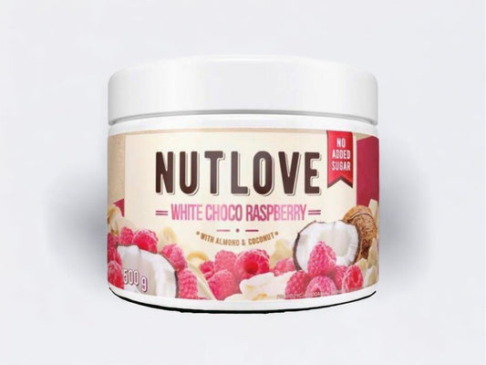 Nutlove Krem White choco raspberry, 500g