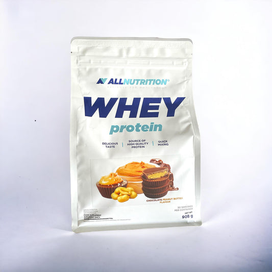 Allnutrition Białko Whey Protein Czekoladowe masło orzechowe, 908g