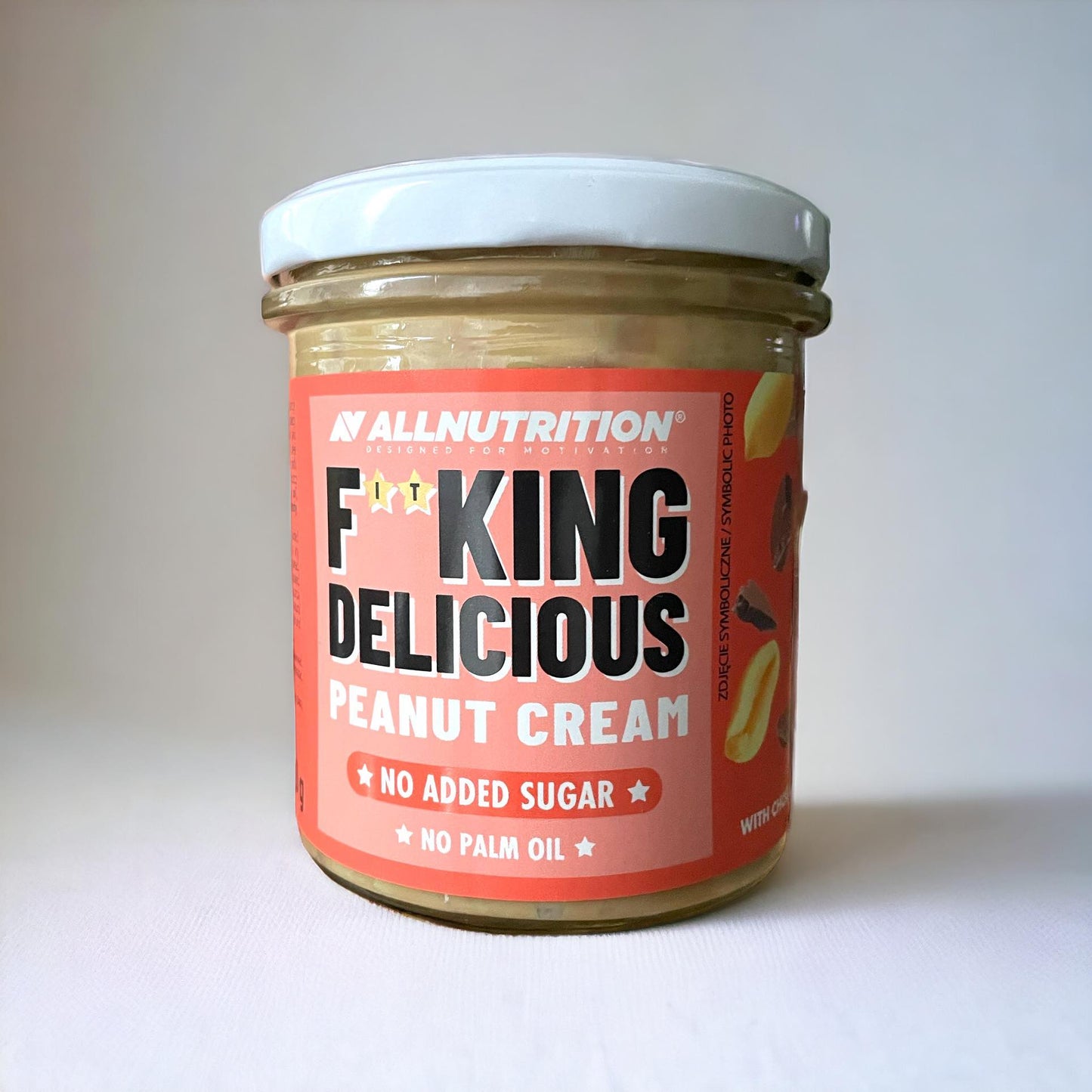 Fitking Delicious Peanut cream with chocolate flakes, 350 g