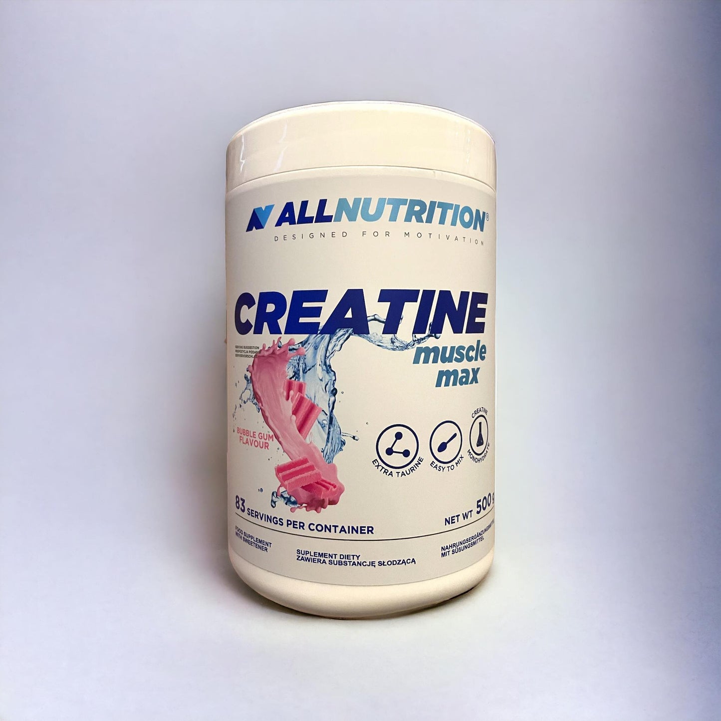 Allnutrition Kreatyna guma balonowa, Creatine muscle max, 500g