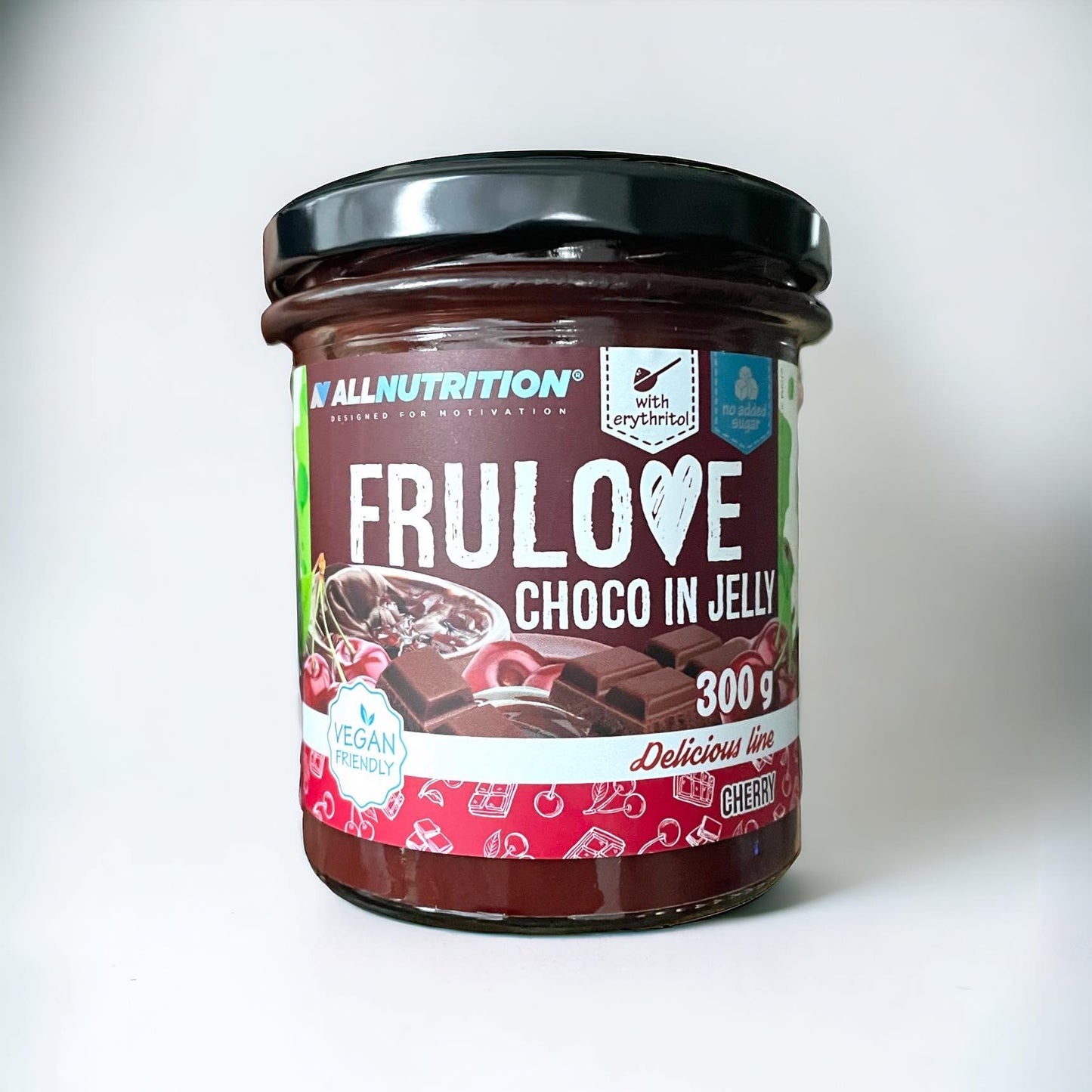 FRULOVE choco in jelly, wiśnia z czekolada w żelu, 300g