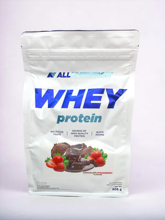 Allnutrition Białko Whey Protein Czekolada z truskawka, 908g