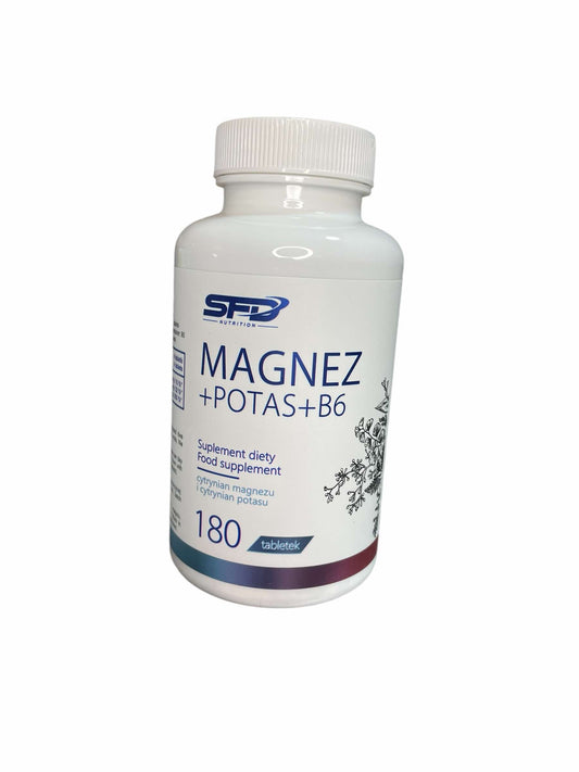 SFD Magnez + potas +B6, 180 tab